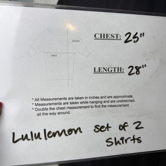 Lululemon Womens Black Cotton Tee Shirt Size Large Bundle of 2 Athleisure Lounge - Picture 5 of 6